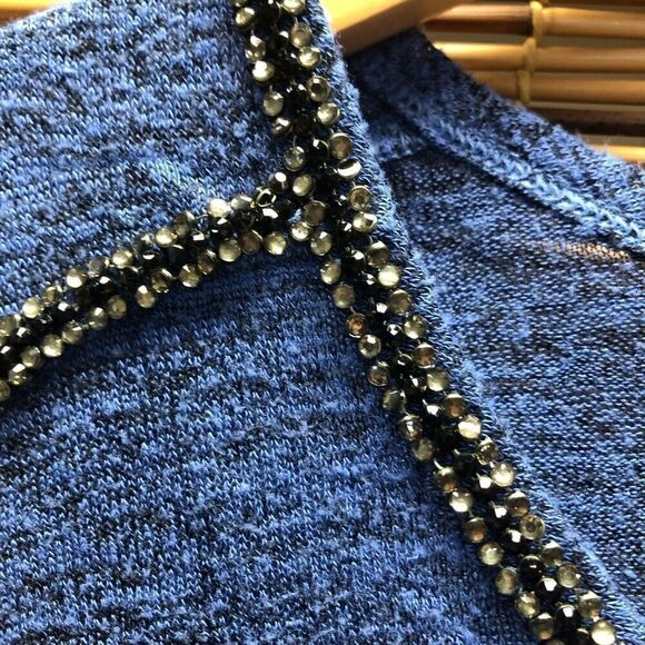 Juicy Couture Extra Large (XL) Blue Black Rhinestone Tank - Picture 4 of 4